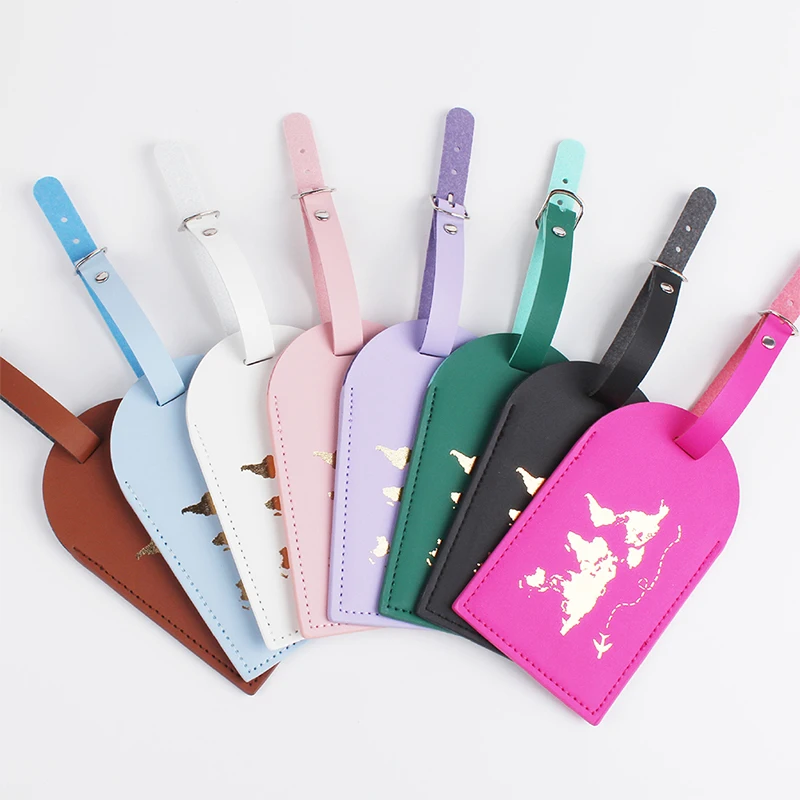 

Fashion Luggage Tags Travel Accessories Leather Travel Suitcase Identifier Business Bag Luggage Tag Decorations