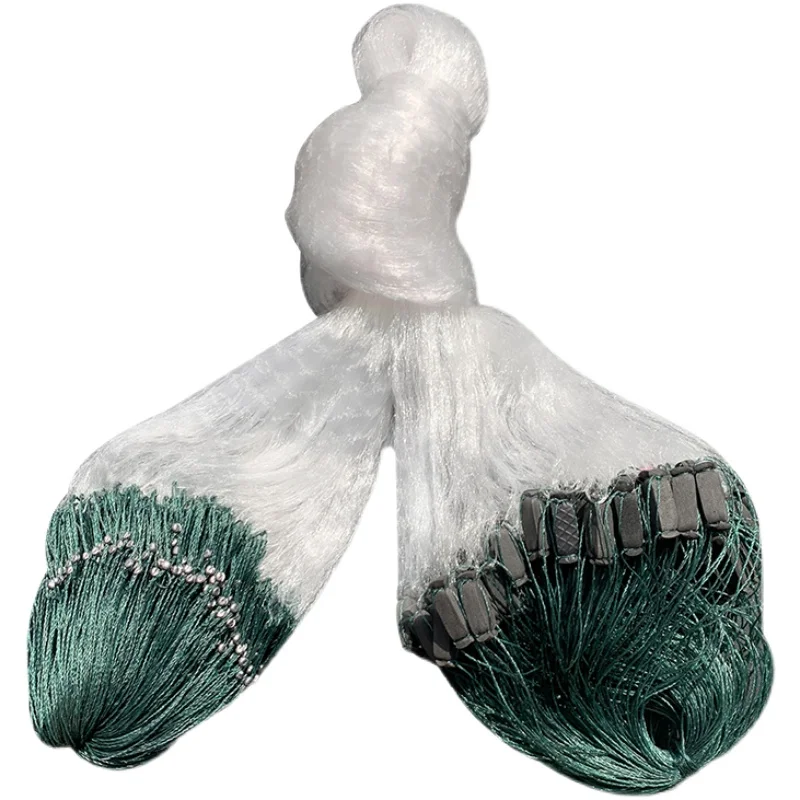 Трехслойная рыболовная сеть finefis сетка для ловли рыбы с плавающим грузилом 2*100 м