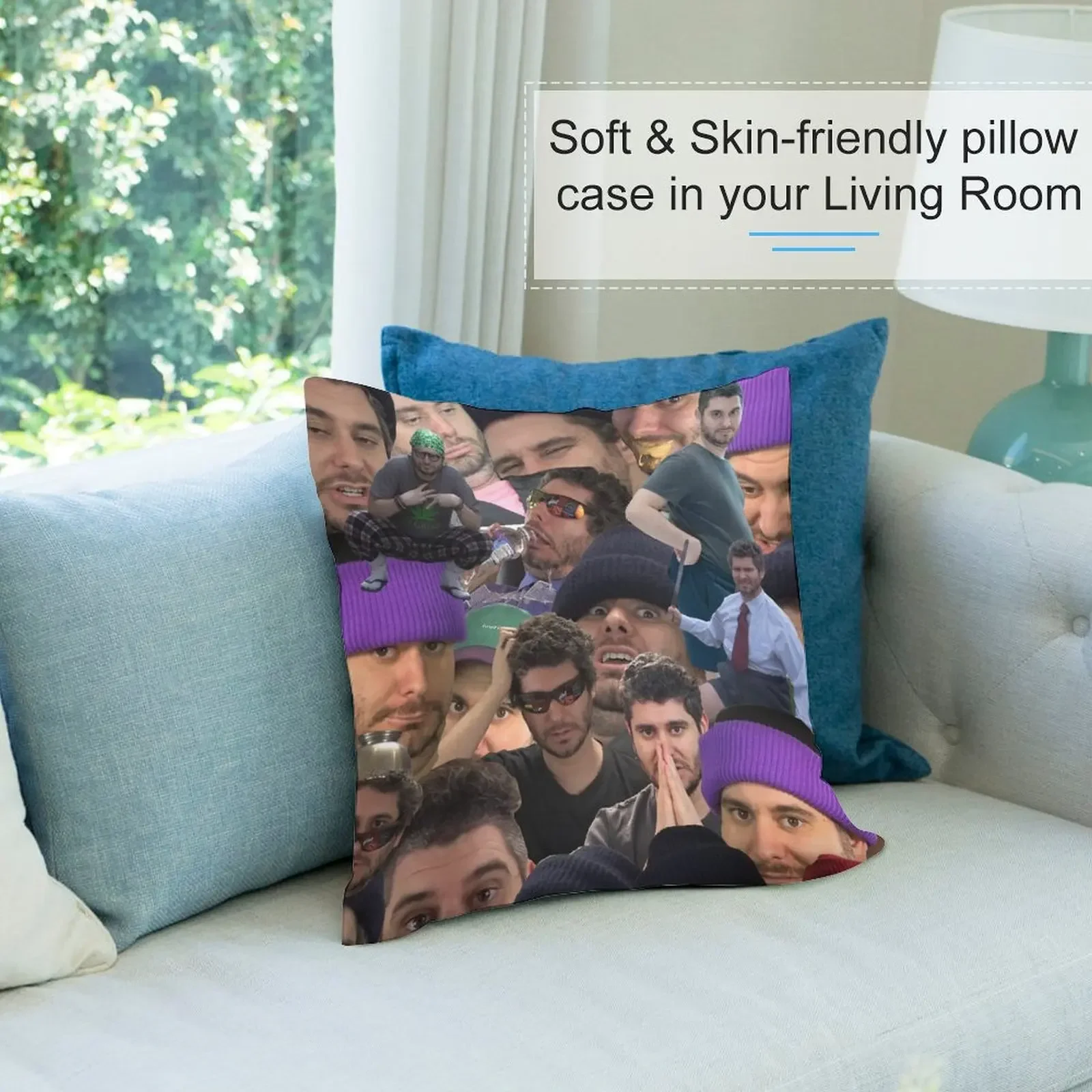 Чехол для подушки Ethan Klein h3h3 Полиэстер