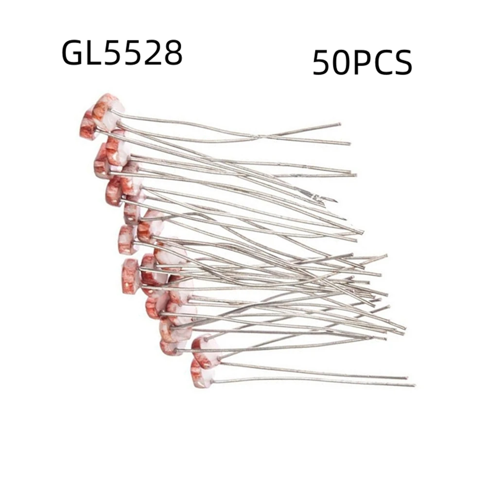 

50PCS 5528 GL5528 5MM LDR Photo Light Sensitive Resistor Photoelectric Photoresistor