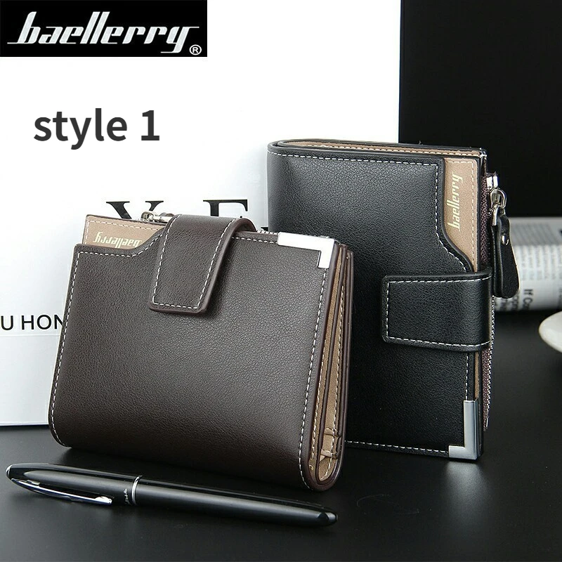 

Baellerry Brand Wallet Men Leather Men Wallets Purse Short Male Clutch Leather Wallet Mens Money Bag Quality Guarantee Carteira