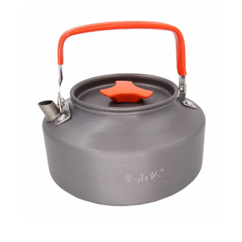 

1.1L Outdoor Kettle Aluminum Alloy Pot Travel Pan Teapot Coffee Tableware Cookware for Hiking Camping Cookware Accessories