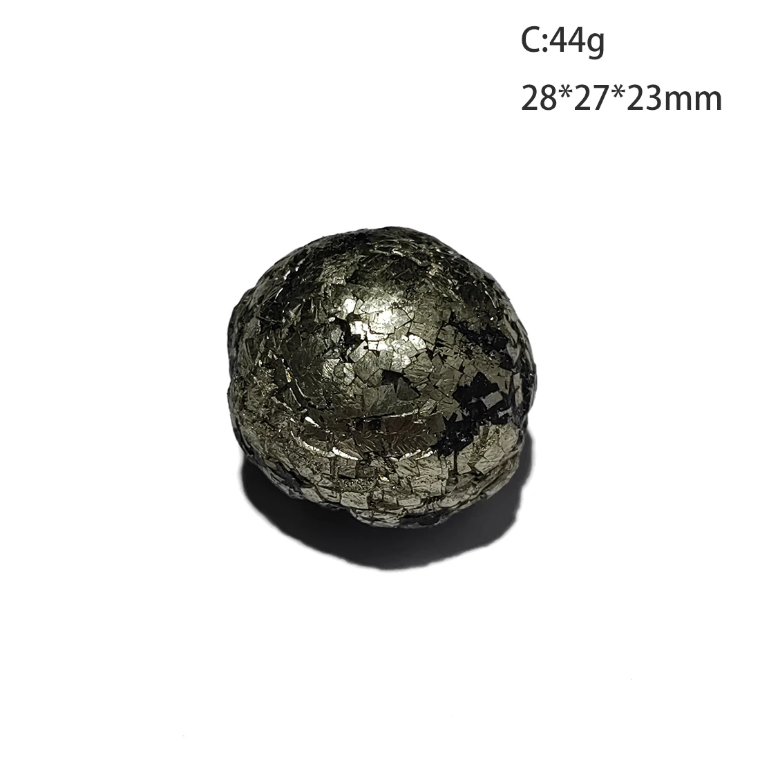 

C3-2G Natural Spherical Pyrite Ball Mineral Specimen Stones and crystals Healing From Hubei China