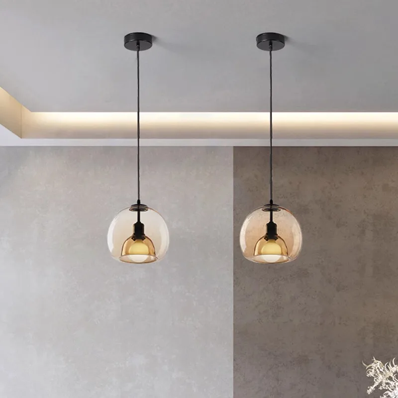 Подвесной светильник из скандинавского стекла светодиодный роскошный