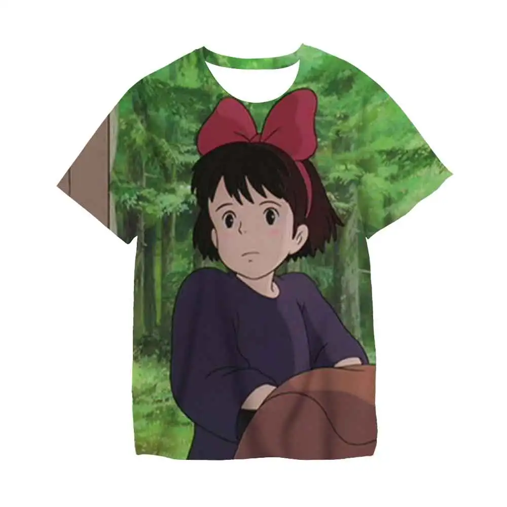 

Kawaii Totoro T Shirt Kids Funny Japanese Cartoon Spirited Away Children Clothes Studio Ghibli Anime Graphic Tees Boys/girls Top