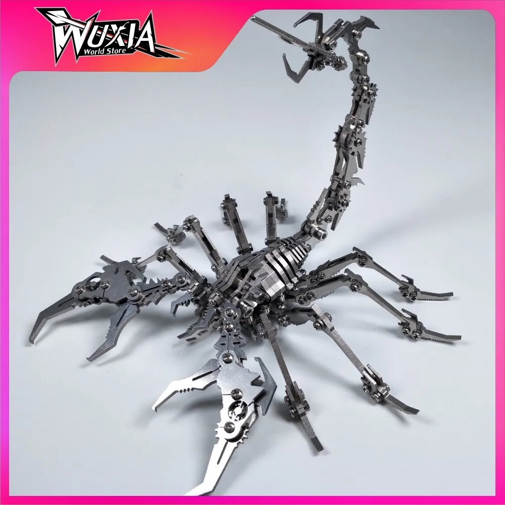 

Steel Magic 3D Metal Jigsaw Puzzle Steel Warcraft Scorpion King Assembled Model Handicrafts Fun Toy Ornament Toy for Boy Gift