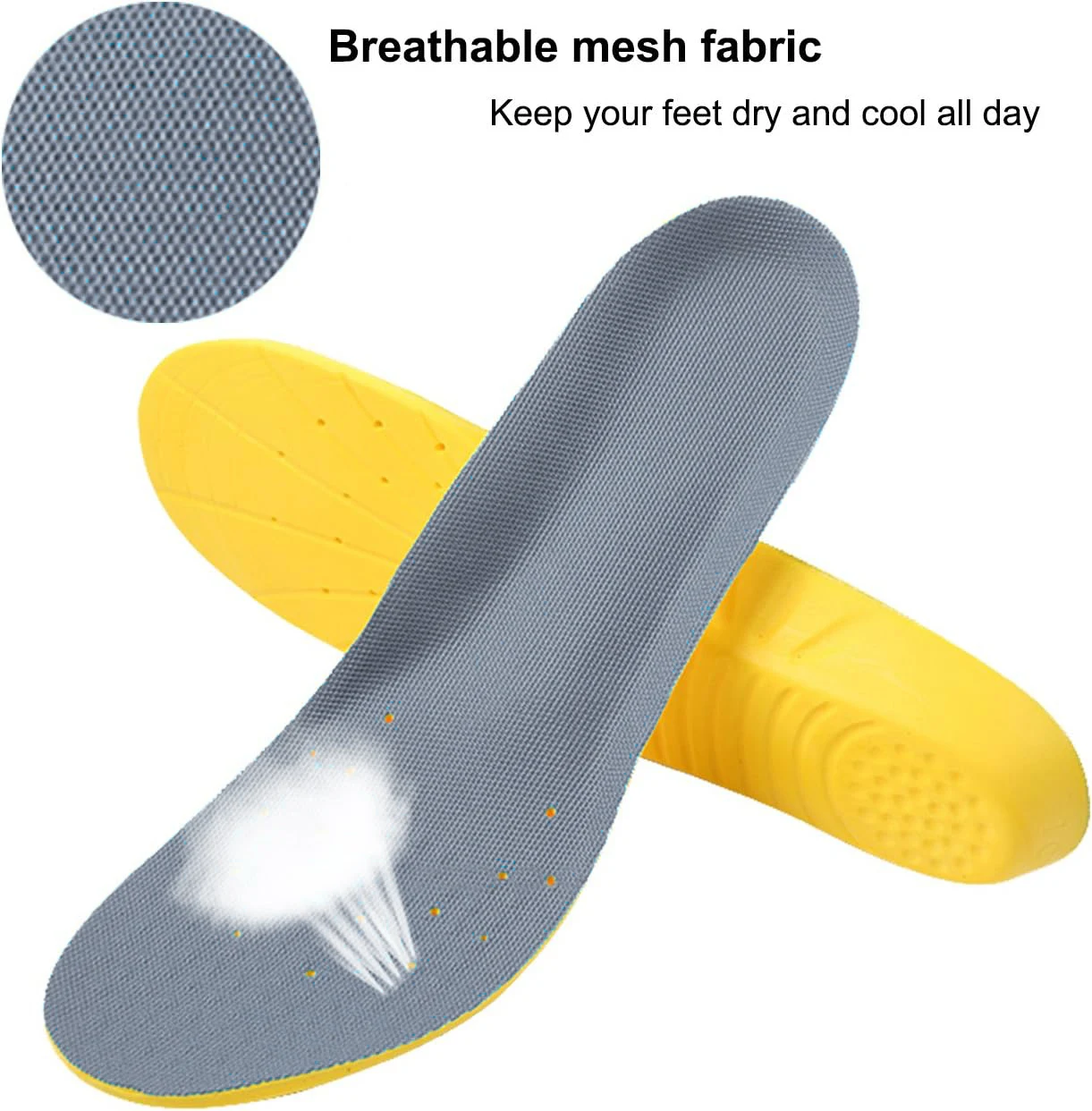 Orthotic Insoles Memory Foam Insoles Providing Great Shock Absorption and Cushion Best Insoles for Men and Women