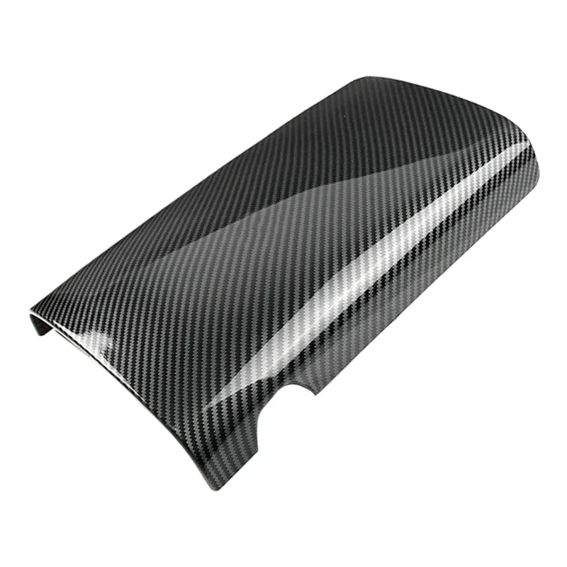 

Car Console Armrest Box Cover Trim Carbon Fiber Grain Plastic Fit for Mercedes Benz S Class W222 2014 2015 2016 2017 2018 2019