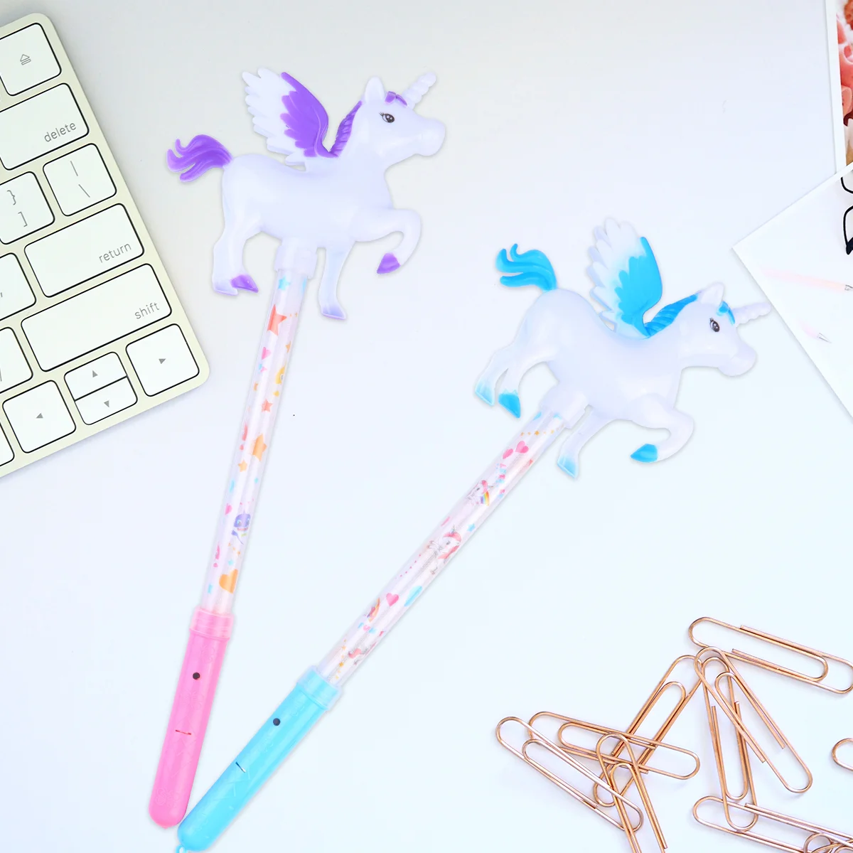 

3 Pcs Kidcraft Playset Unicorn Glitter Stick Wand Glow Flash LED Light Bar Child