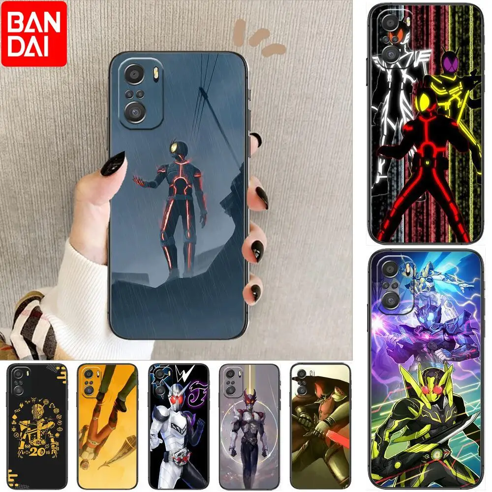 

Kamen Rider For Xiaomi Redmi Note 10S 10 9T 9S 9 8T 8 7S 7 6 5A 5 Pro Max Soft Black Phone Case