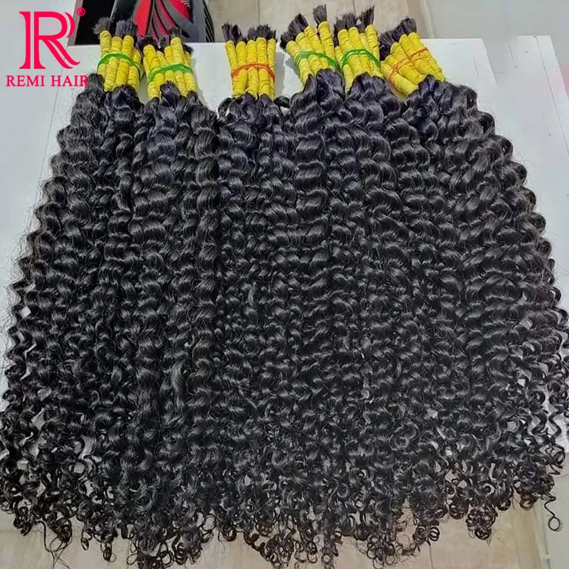 

Natural Black Human Hair Bulk Hair Bundles For Braiding Body Wave Human Hair Braiding No Weft Brazilian Human Hair Extensions