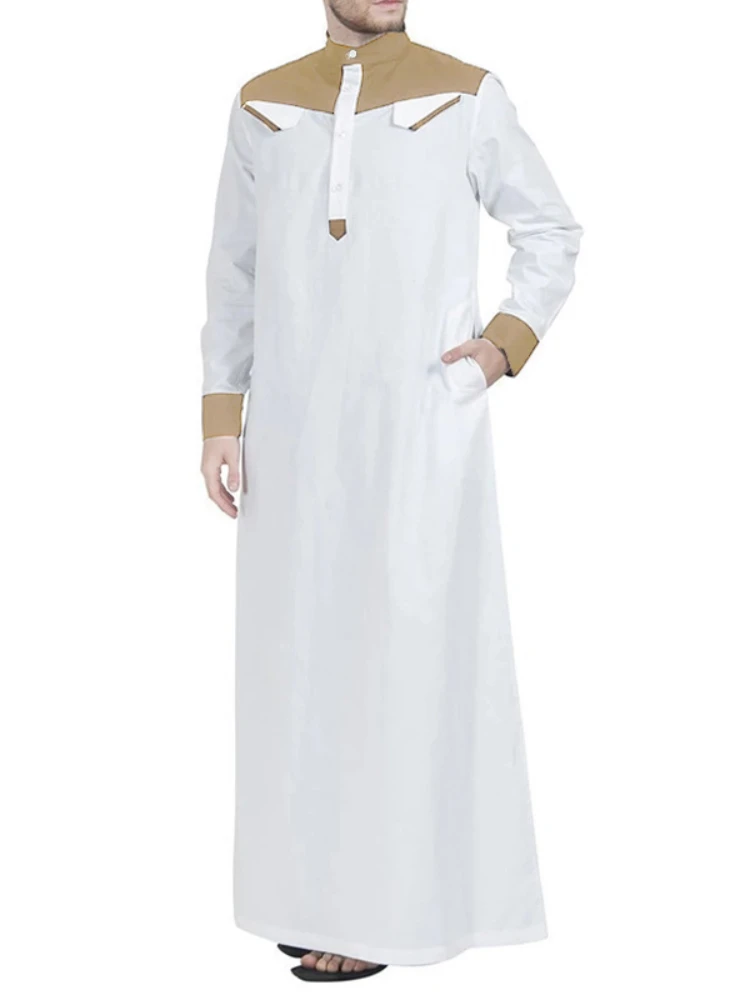 Muslim Robe Arabic Kaftan for Men Abaya Jubba Thobe Ensembles Musulmans Islam Arabe Musulman Islamic Products New Men Clothing