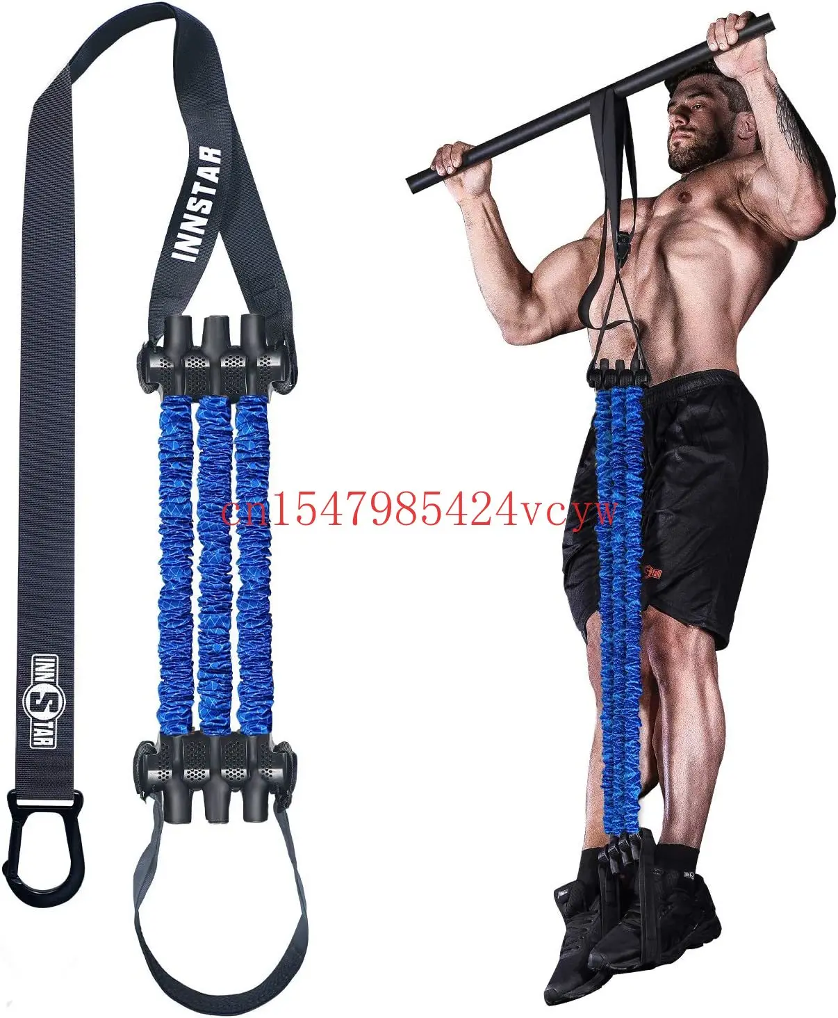 

Pull up Auxiliary Strap System Adjustable Snap Auxiliary Elastic Resistance Band Durable