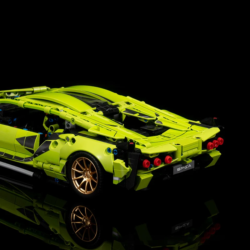Детский подарок супергоночная технология модель автомобиля строительные блоки