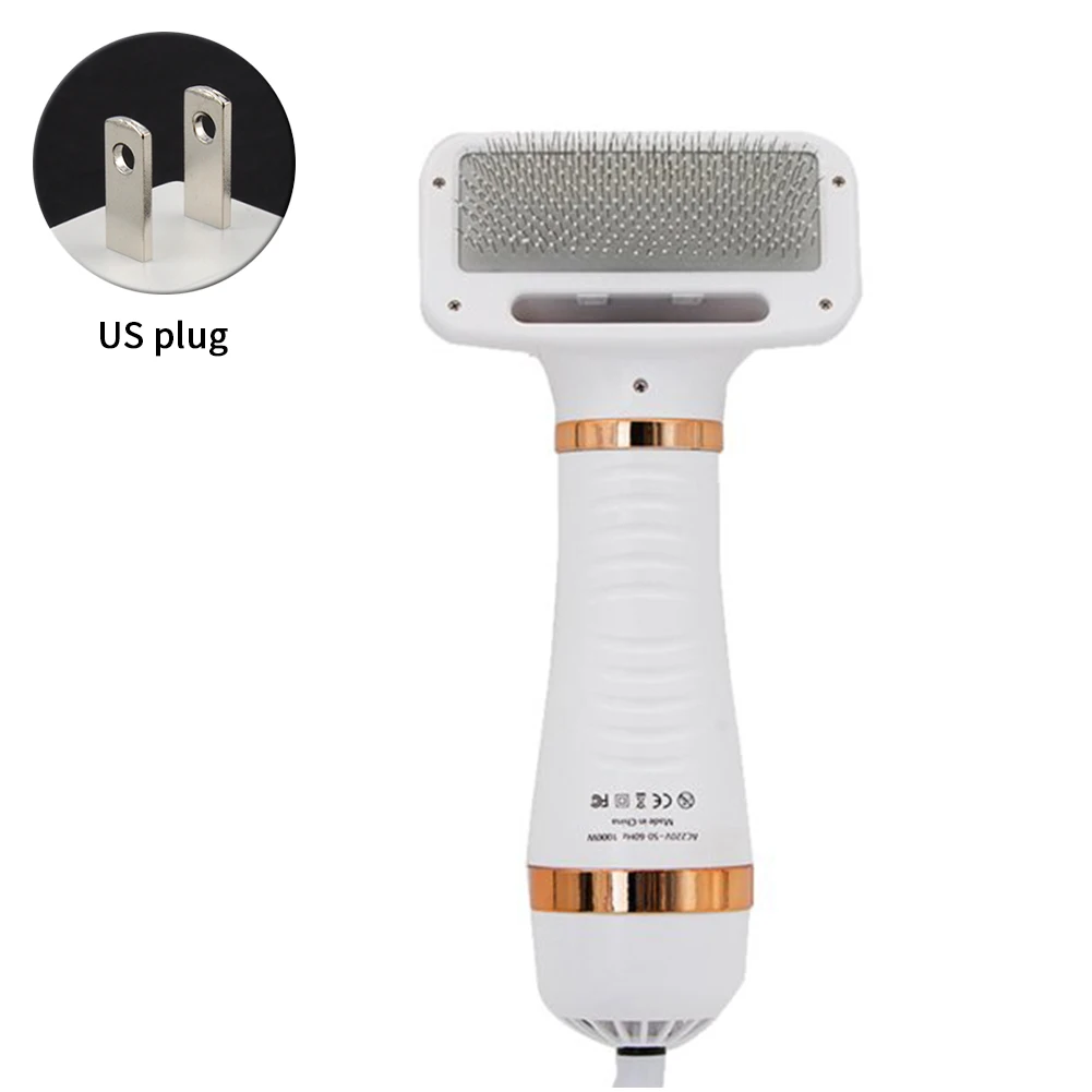 

2 In 1 Pet Hair Dryer Brush Home Professional Handheld Portable One-Click Removal Ergonomic Dog Cat Blower Grooming Comb