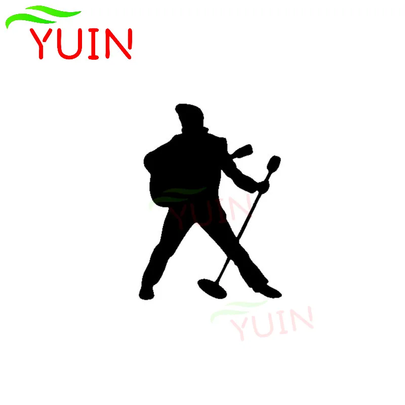 

Rock Elvis Presley Car Sticker Fashion PVC Bumper Windshield Decoration Accessories Waterproof Sunscreen Cover Scratch Decal