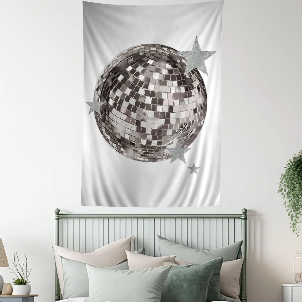 Диско-шар DIY настенный гобелен висит Таро хиппи настенные коврики домашний декор