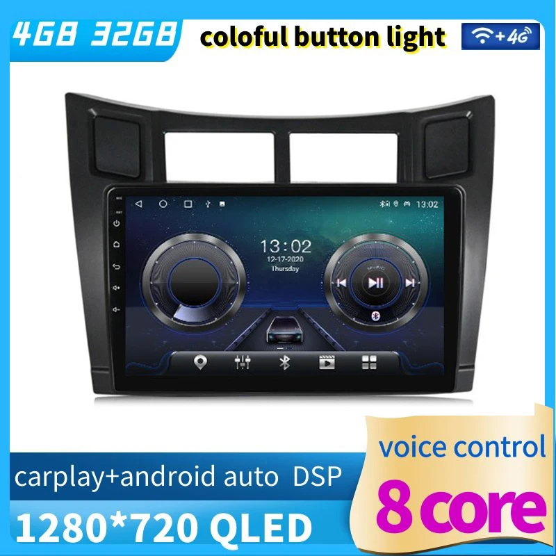 9 &quotВосьмиядерный 1280*720 QLED экран android 11 Автомобильный GPS Видео плеер навигация для