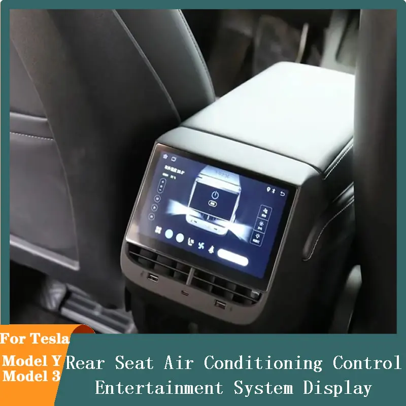 

For Tesla Model 3 Model Y Touch carplay Screen Rear Seat Air Conditioning Control Entertainment System Display accessories 2023