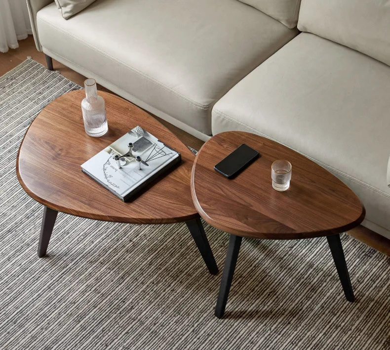 

Simple Special-Shaped Small Coffee Table Living Room Home Sofa Side Table High and Low Combination Coffee Table