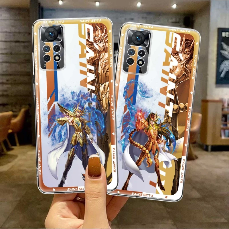 

For Xiaomi Redmi 9 9C 10C 9A 12C K40 Pro 9T Redmi9 Saint Seiya Anime Cygnus Hyoga Cover Case Capa