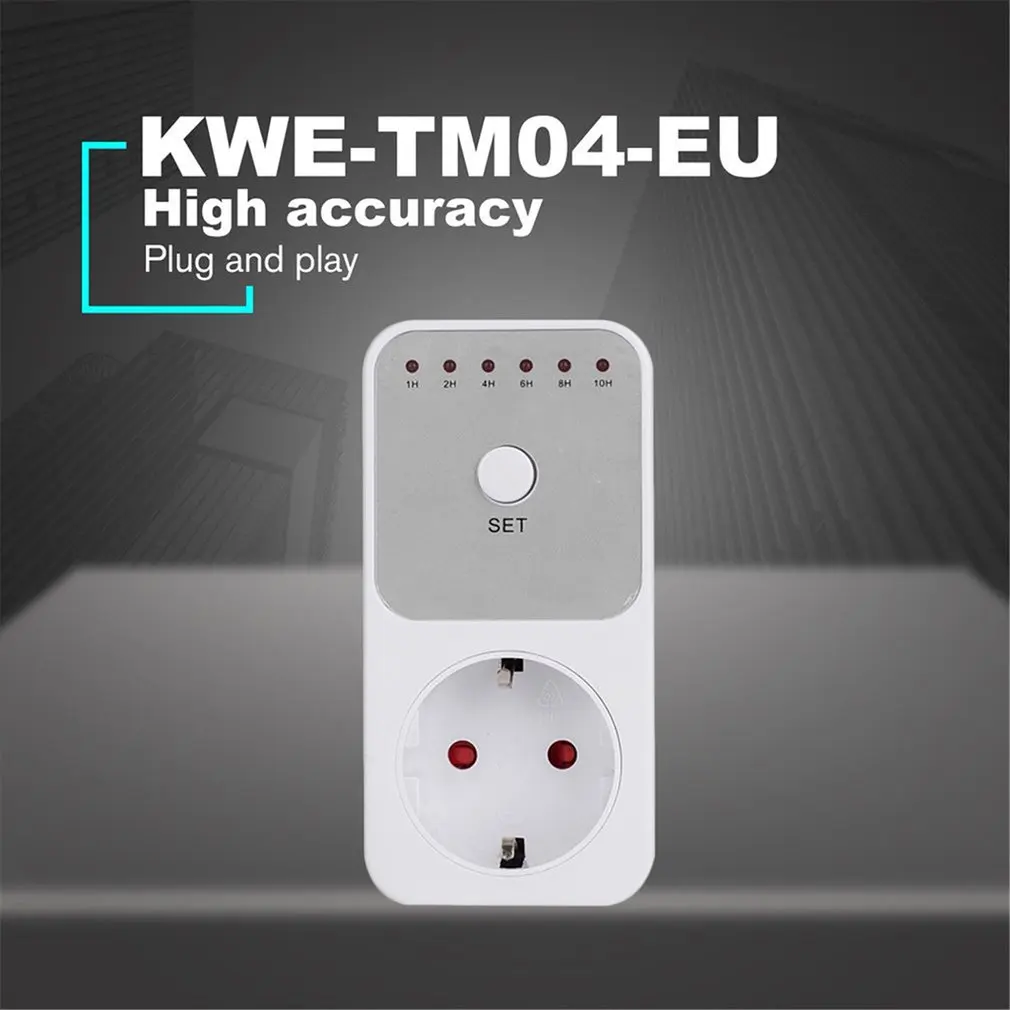 

Timer Socket Meter KWE-TM04-EU Timer Countdown Socket Switch Controller Led Light Display Kitchen Timer