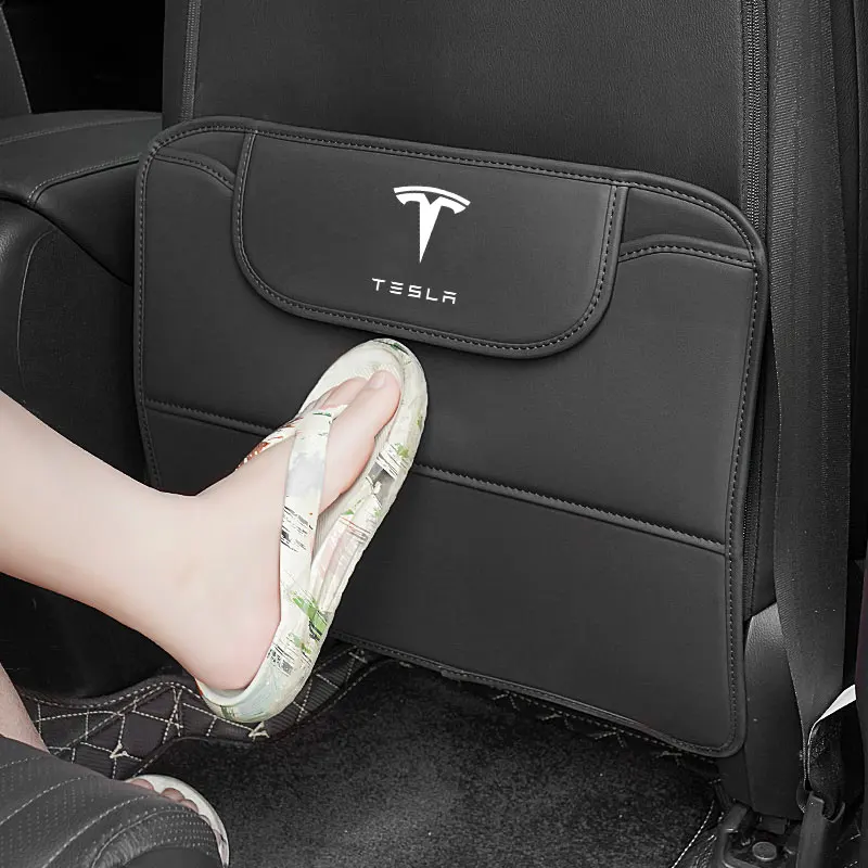 

Car seat back anti-kick pad anti-wear pad rear seat Car Storage Bags For Tesla Model 3 Model X Model S Model Y 2020 2021 2023