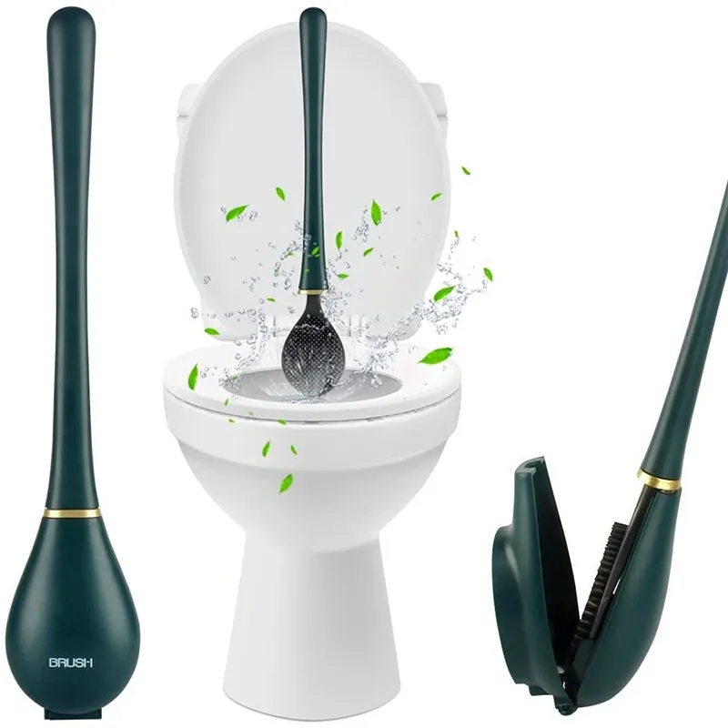 

Baseball Toilet Brush Cleaner Golf Wall-Mounted Long Handled Toilet Cleaner Silicone Brush Hygienic Househol Bathroom Tools