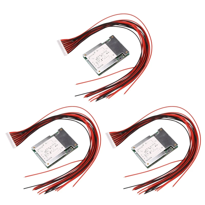 

3x16S 48V 30A LiFePo4 Защитная плата аккумулятора BMS PCB с балансировкой для электронного велосипеда EScooter