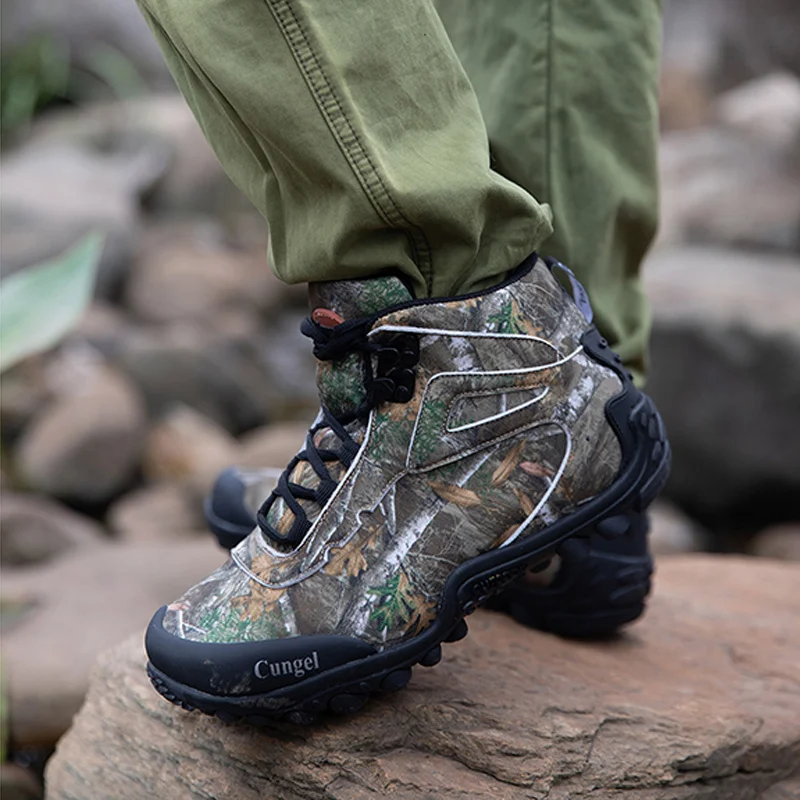 Hot Sale Men's Waterproof Hiking Shoes Lightweight Non-Slip Outdoor Shoes Men Trekking Hiking Sneakers Camping Climbing Shoes