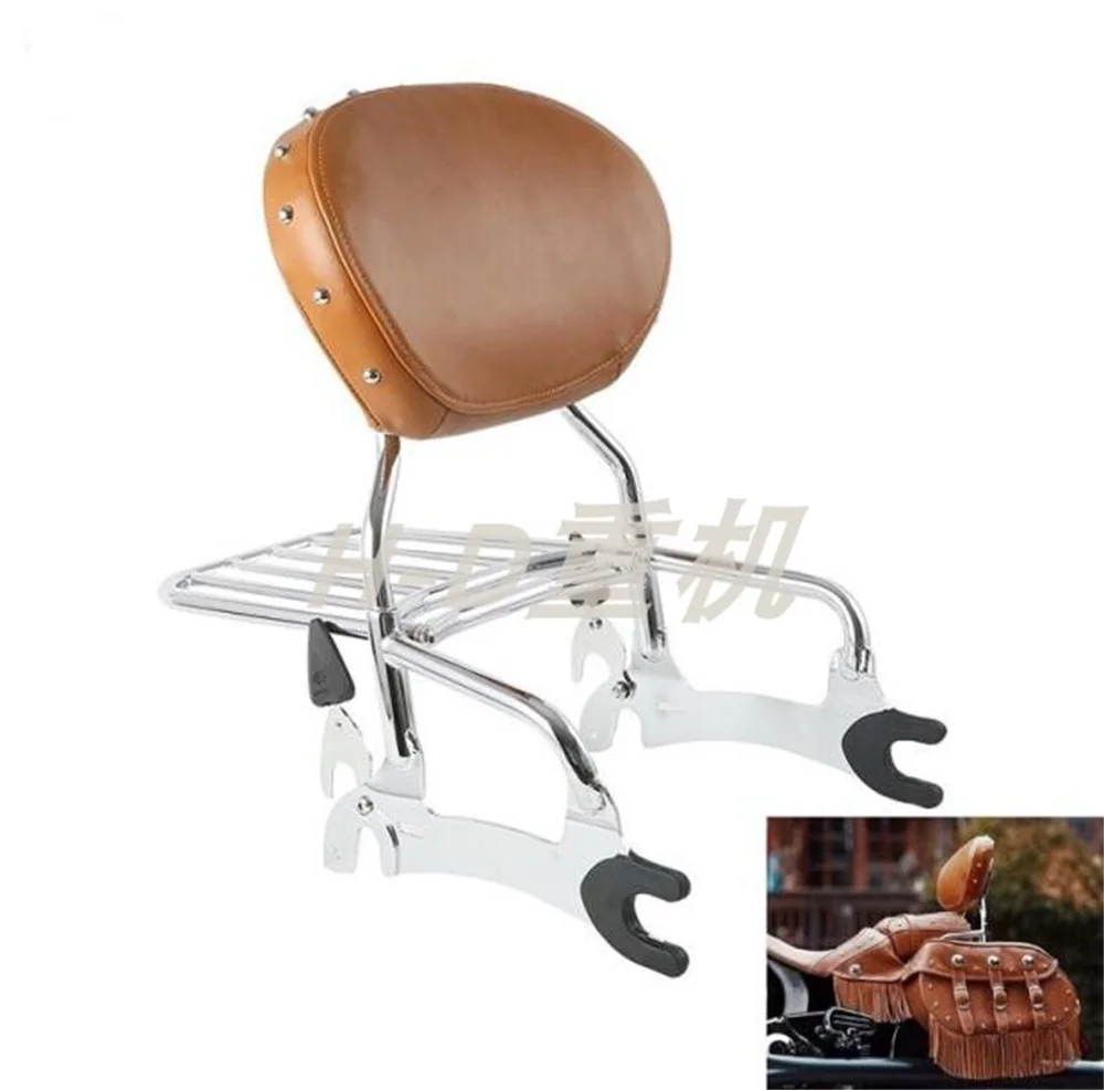 

Мотоциклетная спинка Sissy Bar с ковриком для багажа для Indian Chief Classic Vintage 14-18 Springfield Dark Horse