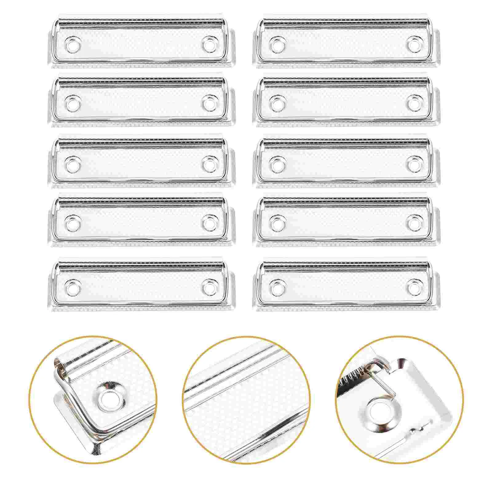 

Clipboard Clip Metal Clips Clipboards Boardstainless Profile Low Supplies Classroom Nursing Office Foldable Hardboard Hook