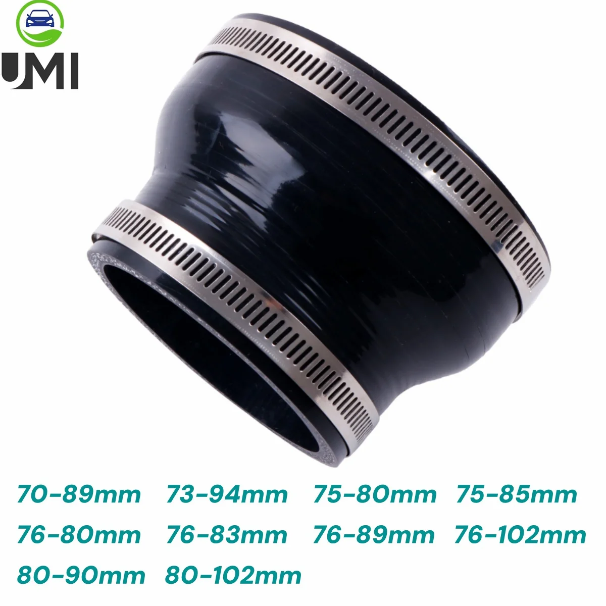 

1 шт., прямой редукторный шланг, универсальная силиконовая трубка, соединительная трубка для охлаждающей жидкости, соединительная труба 70 75 76 80 85 89 90 94 102 мм, глянцевый черный