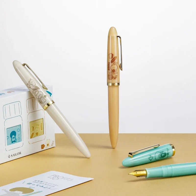 Оригинальная перьевая ручка SAILOR Luxury Miz Limited Profit Jr. MF и набор чернил 10 мл 10-0336