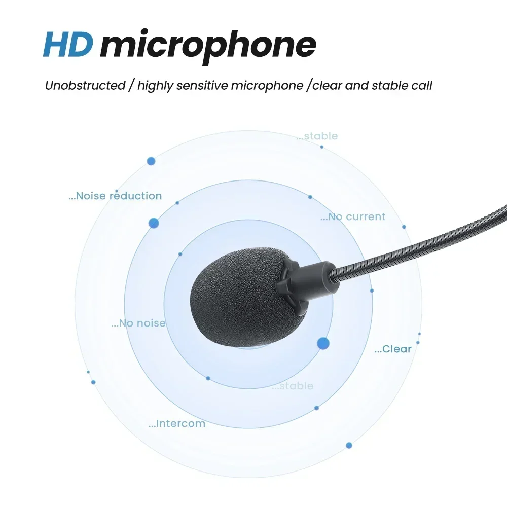 BT17 Беспроводная гарнитура для мотоциклетного шлема Комплект громкой связи