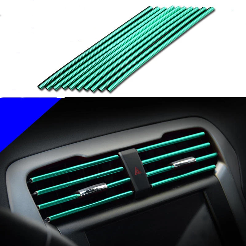 

10 шт., декоративные ленты для вентиляционных отверстий автомобиля, 20 см