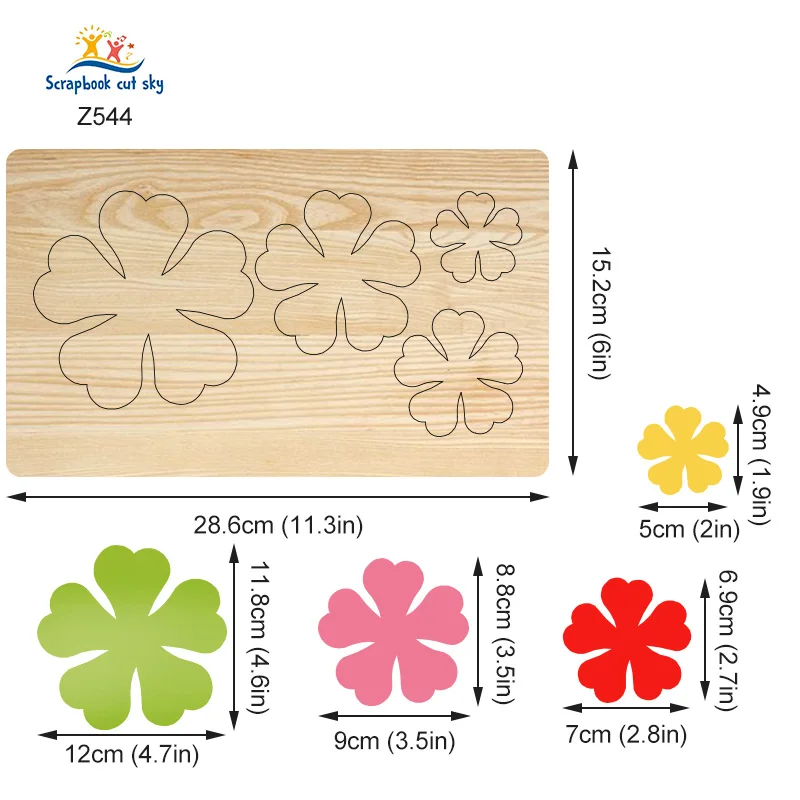 

ScrapbookCutSky-Z544 Wooden Cutting Knife Die Is Used With The Machine