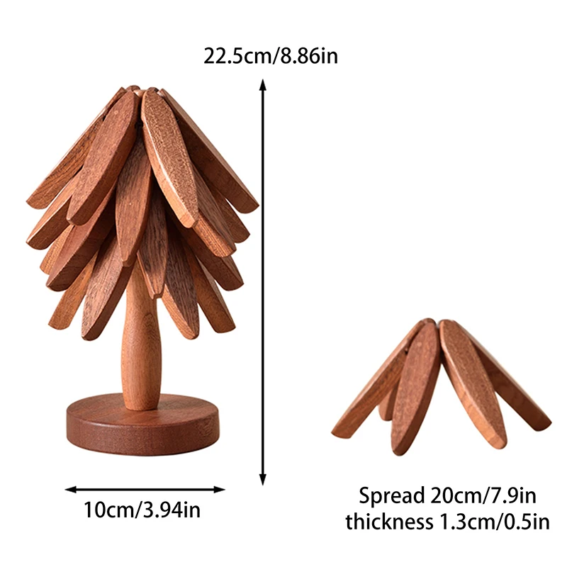 4 шт. подставки деревянные для горячей посуды изоляционная подставка в форме