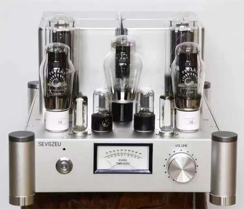 

HiFi 2A3 Push 845 Single-ended Class A Power Amplifier Pure Silver Interior Cable Hi-end Handmade Vacuum Tube Amplifier 25W*2