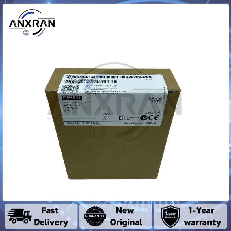 Фото Новый оригинальный модуль цифрового ввода PLC Siemens SIMATIC S7-300 6ES7321-1BL00-0AA0 №1