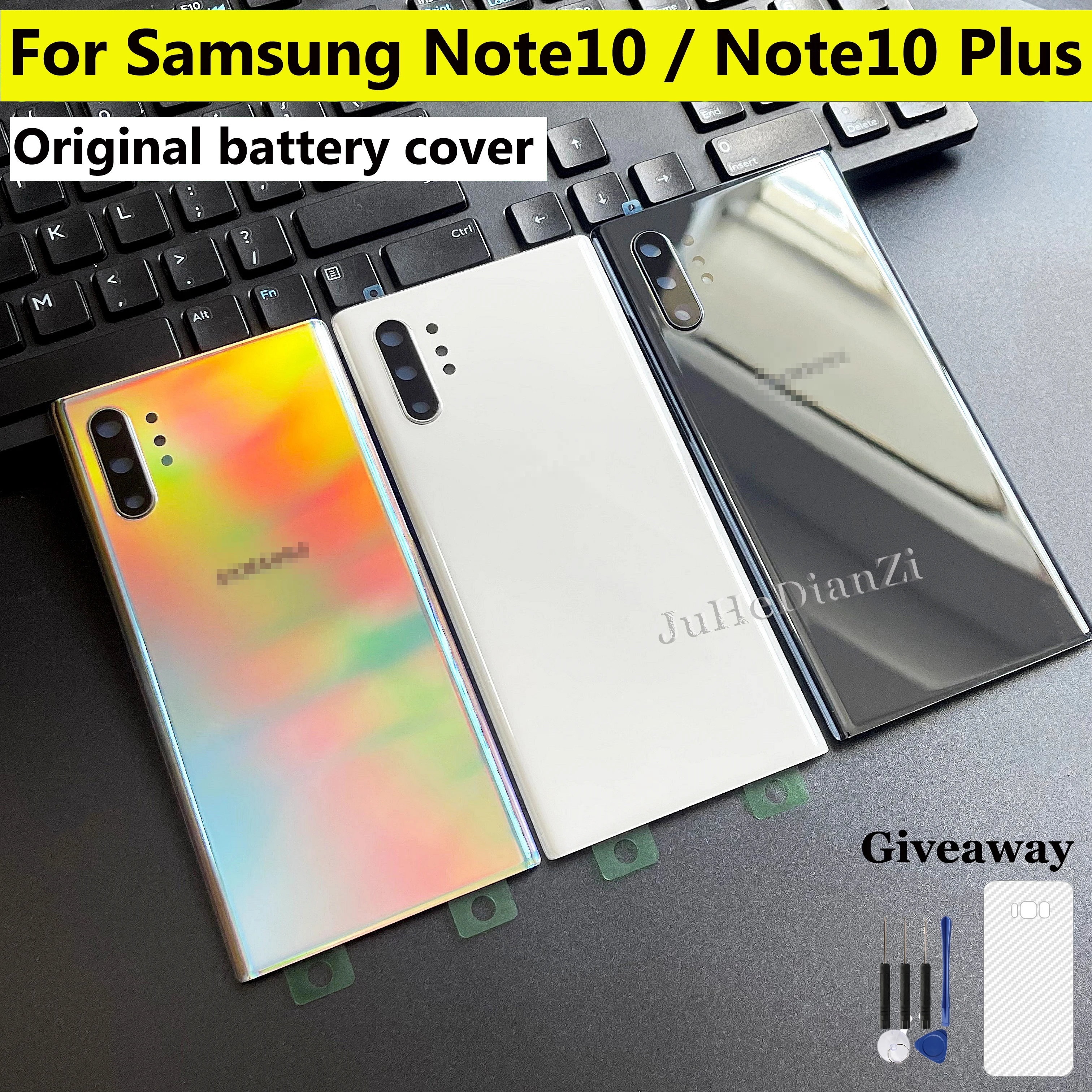 

Оригинальный стеклянный корпус Samsung, задняя крышка, чехлы для SAMSUNG Galaxy Note 10 Note X Note10 Plus Note10 + задняя крышка аккумулятора телефона