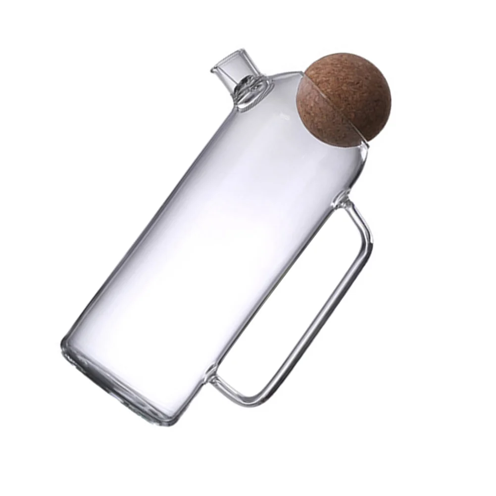 

Pitcher Jug Glass Tea Waterteapot Potlid Fridge Ice Beverageserving Desktop Lemonade Spout Coffee Bottlecork Householdiced Steel