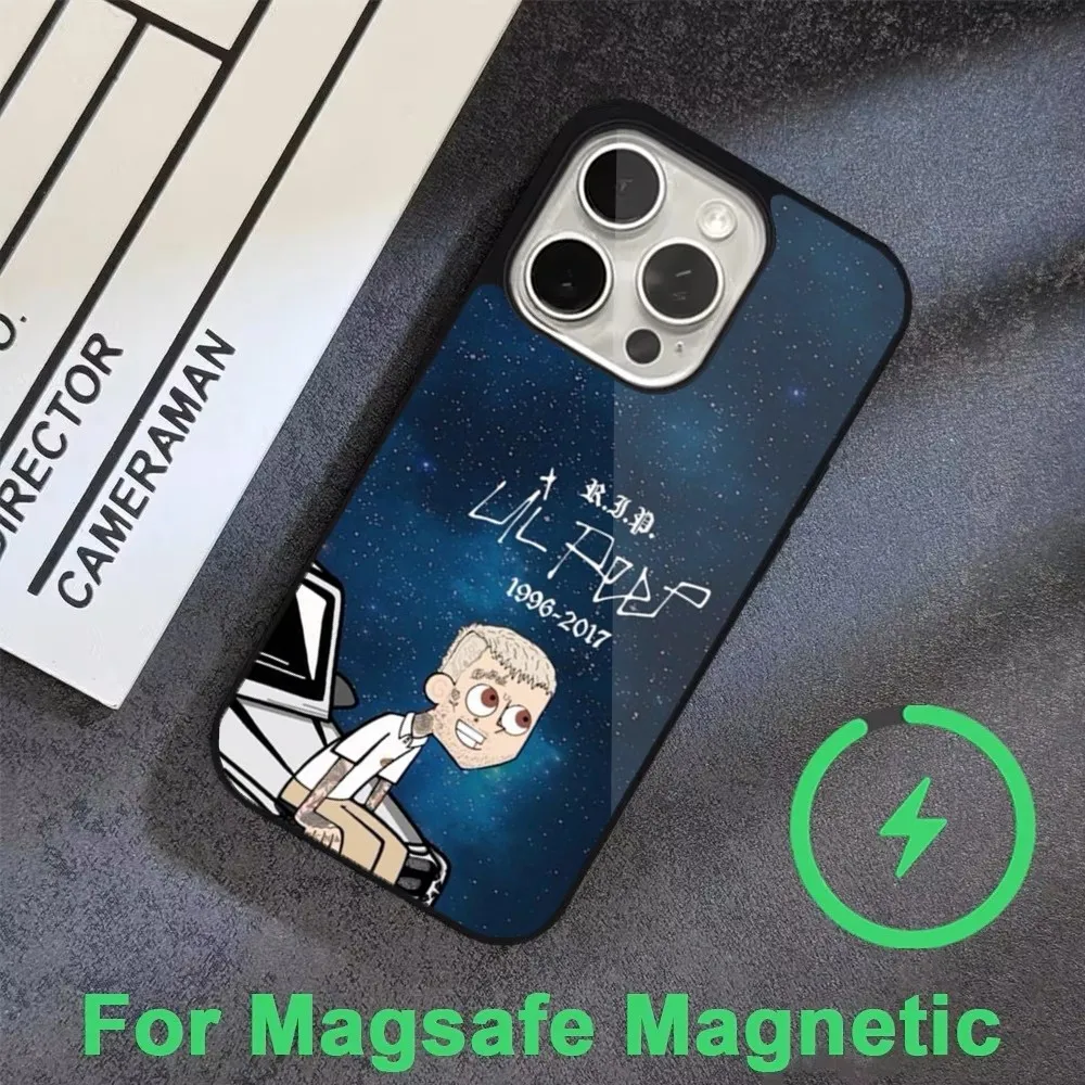 Чехол для телефона Rapper Lil Peep Hell Boys iPhone 16 15 14 13 12 11 Pro Max Plus Mini Magsafe магнитный чехол