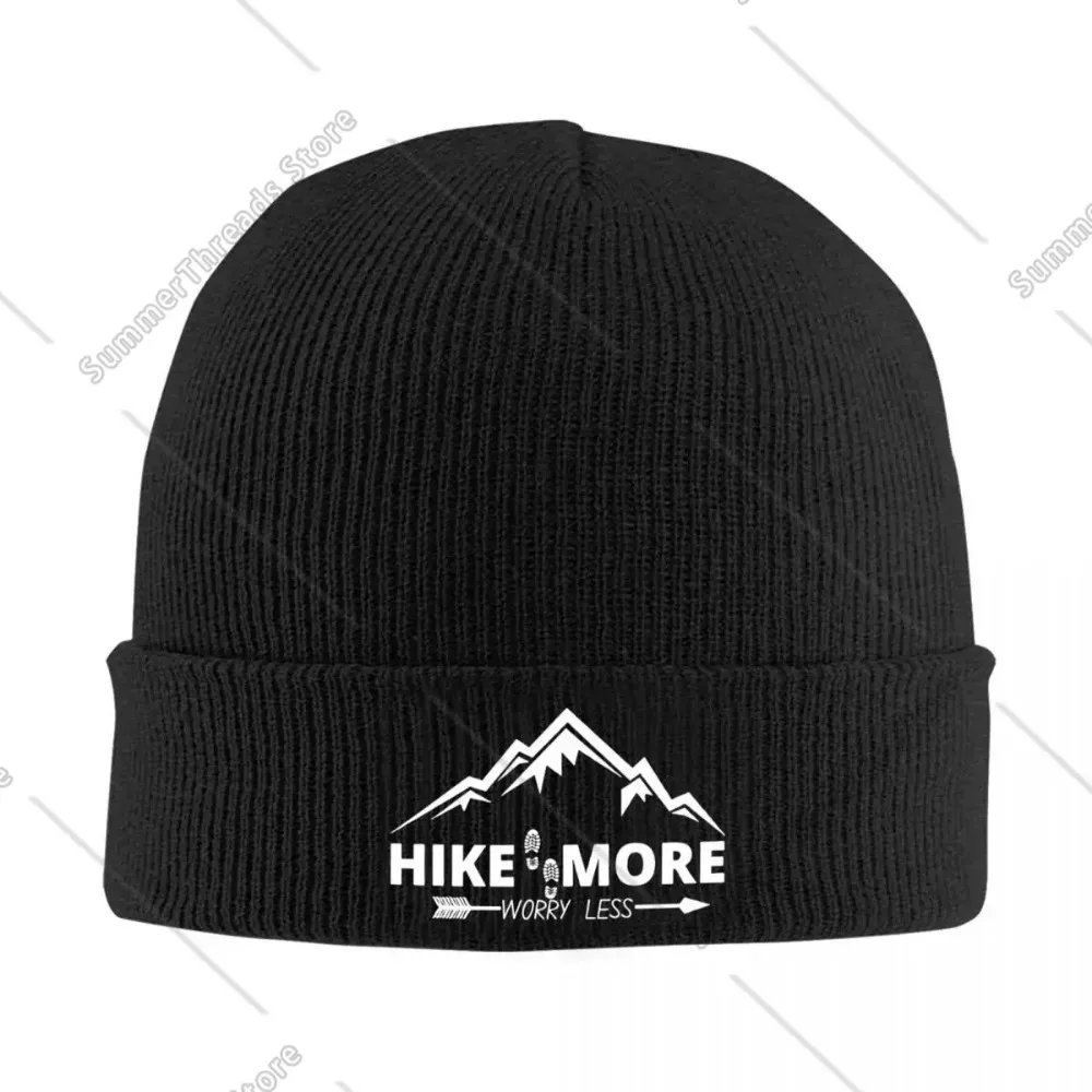 Hike More Worry Less Вязаная шапка для женщин и мужчин Skullies Шапки осенне-зимние шапки Hiker