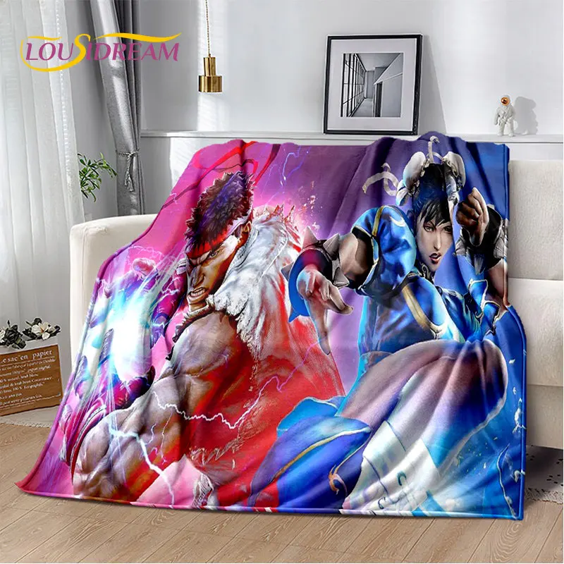 

Street Fighter Retro Game Gamer Soft Plush Blanket,Flannel Blanket Throw Blanket for Living Room Bedroom Bed Sofa Picnic Cover
