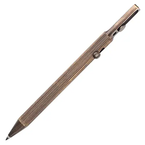 

SMOOTHERPRO Solid Brass Bolt Action Pen with Mail Box Envelope Opener Compatible with Parker Refill for Mailman Painter Artist