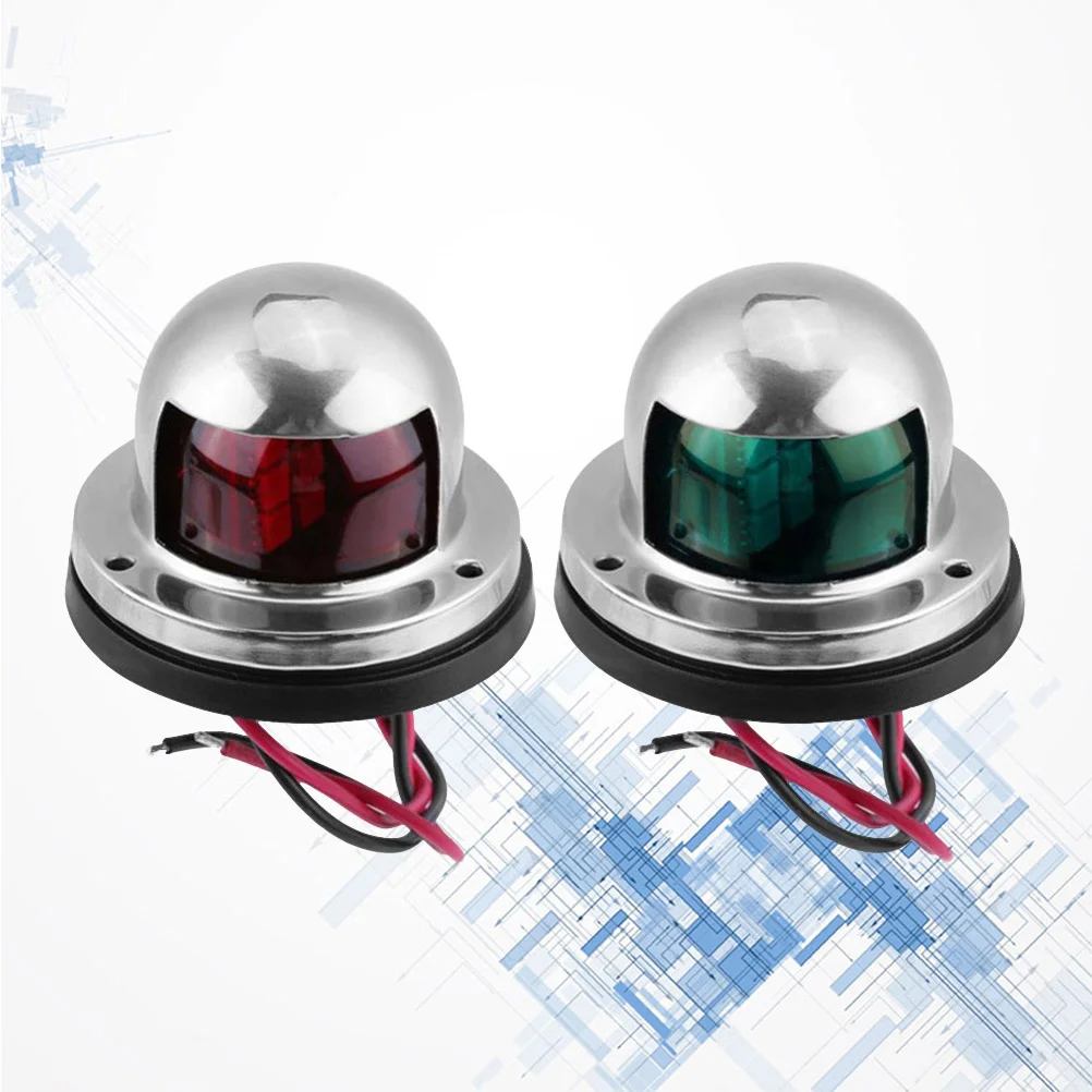 

1 Pair Led Boat Lights 12V Boat Turn Signal Light Replacement Waterproof 8 Leds Side Lamp Marker Light