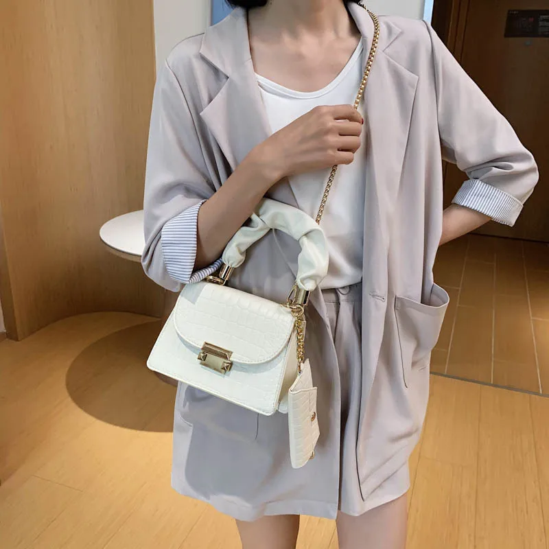 

Tote Bags Super MINI PU Leather Crossbody Shoulder Bags for Women 2022 Chain Design Luxury Hand Bag Female Travel with Wallet