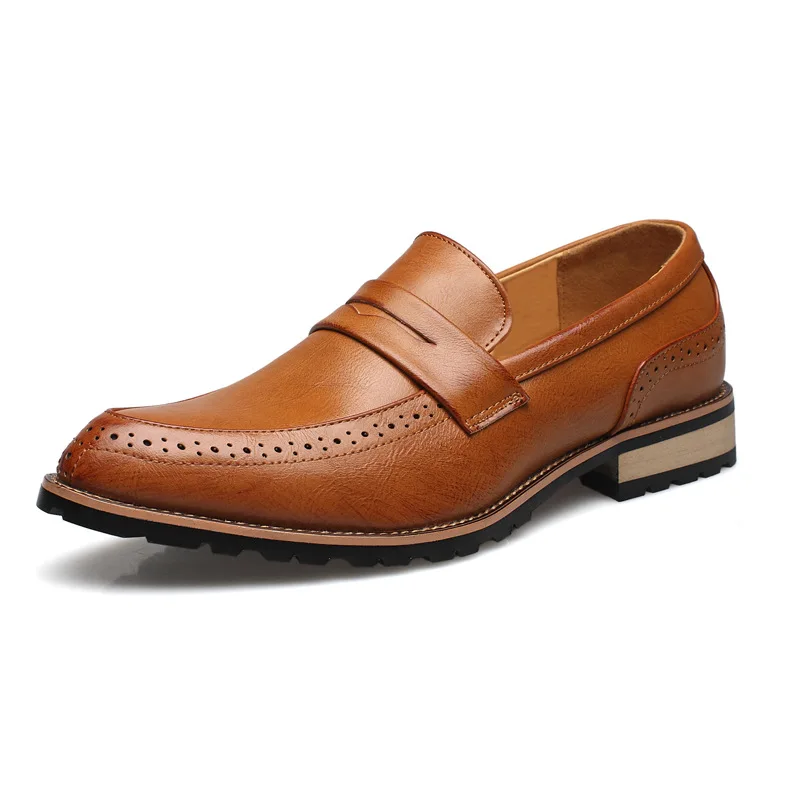 2022 Autumn Men Shoes Leather Men Dress Shoes Luxury Men's Business Oxfords Classic Gentleman Shoes for men