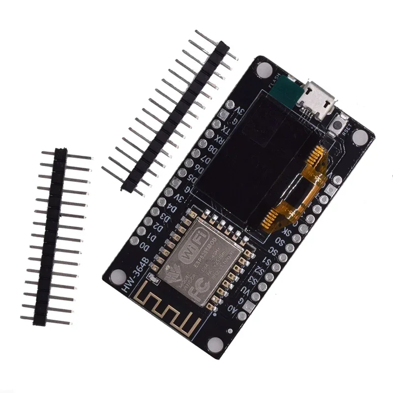 Фото Плата разработки NodeMCU ESP8266 с 0,96-дюймовым OLED-дисплеем CH340G ESP-12E WiFi-модулем TYPE-C USB для Arduino/Micropython №3